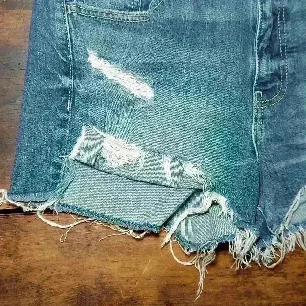 Willow + Root Rise Up Distressed Shorts - Picture 2 of 6